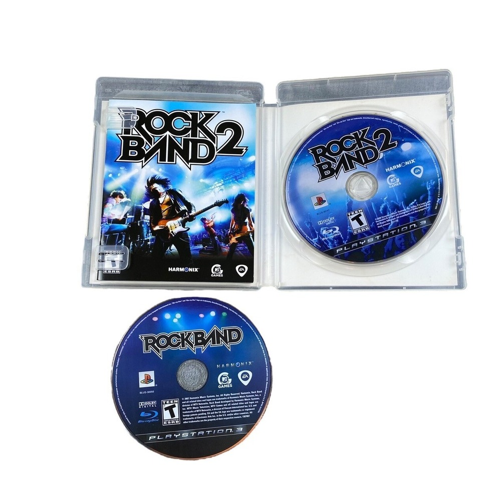 Rock Band 1 & 2 Sony PlayStation‎ 3 With Case and Manual